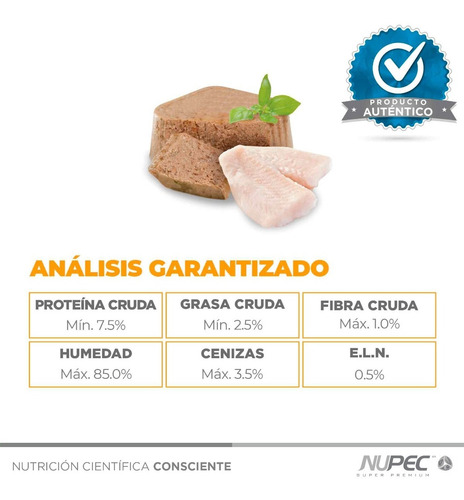Imagen 2 de 4 de Nupec Digestive & Weight Húmedo Cluster 4 Latas 100gr