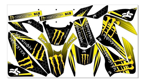 Stickers Para Moto Ft150 Mod-124