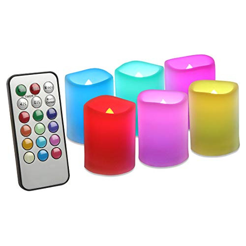 Velas De Té Led, Cambio De Color, Boca Sin Llama, Cont...