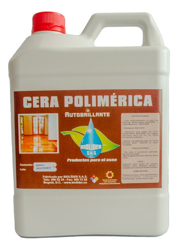 Cera Polimerica X 4 Litros - L a $17500