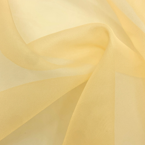 Tela Voile 1 Metro X 3,0 Ancho Ideal Cortinas Decoracion Amarillo Liso