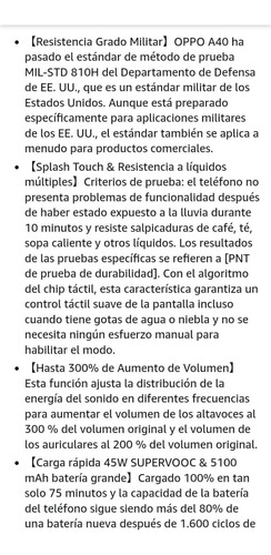 Oppo A40 4 Ram 256 Interna (Usado)