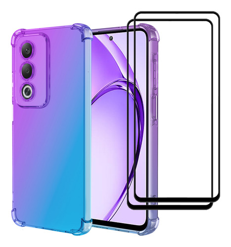 Multicolor Funda For Oppo A80 5g/oppo A3 Pro 5g + 2 Micas