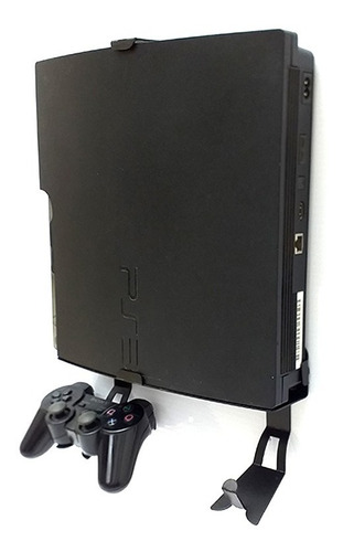 Soporte Pared Ps3 - Play Station 3 Slim + 2 Sop. Control