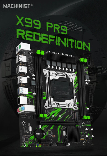 Placa Mãe Machinist X99 Pr9 Cor Preto Preto
