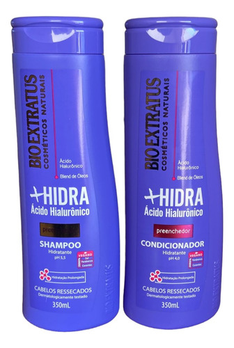 Kit Bio Extratus 1 Shampoo 1 Condic Hidratante +hidra 350 Ml
