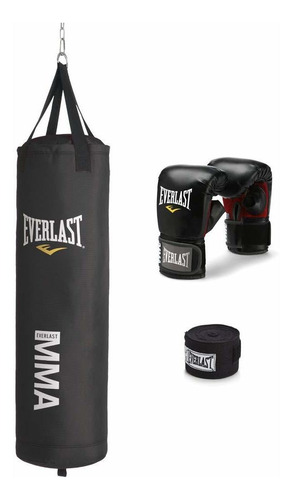 Conjunto De Bolsa Pesada Everlast De 70 Libras Mma