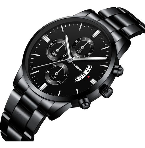 Reloj Nuevo Original Con Fechador Correa Metálica Hombre