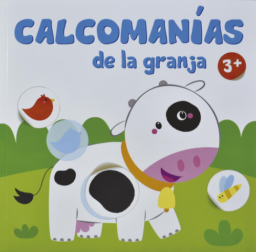 Libro Calcomanias De La Granja 3+ Vaca