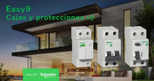 Imagen 5 de 10 de Llave Termica Bipolar 2x16 16a Schneider Easy9 -e.a-