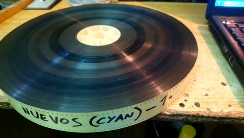 Rollo Pelicula Cine 35 Mm Trailers Avances 2007-2009 Cyan (Usado)