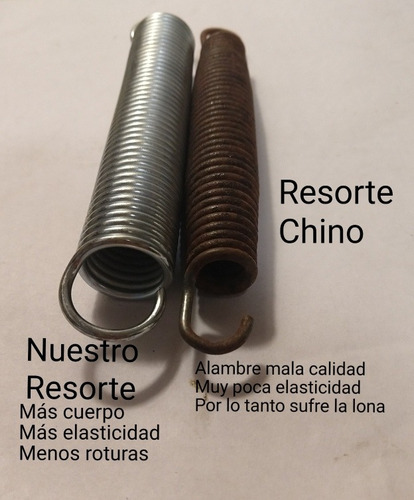 Resorte Cama Elástica 14 Cm X 10 Unidades