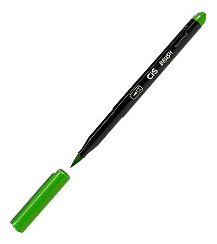 Caneta Brush Pen Cis Aquarelável Pincel Marcador Artístico Cor 09 - VERDE