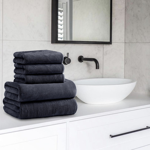 Conjunto De 5 Peças De Toalha De Banho M Para Quarto: Algodã