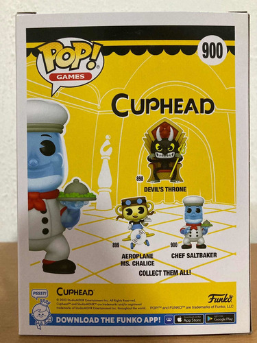 Chef Saltbaker 900 Cuphead Funko Pop Games Nuevo Y Original