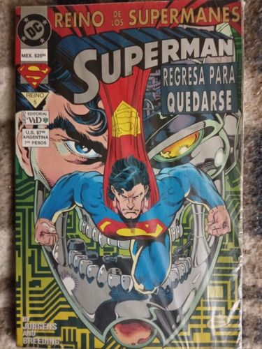 Superman Reino De Los Supermanes Nº 5 Jurgens & Breeding Dc 