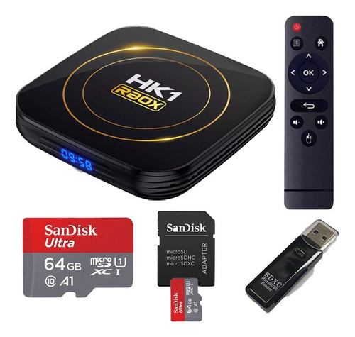 A 4 Gb+32 Gb Caja De Tv Smart Tvbox Android 12 Dual Wifi