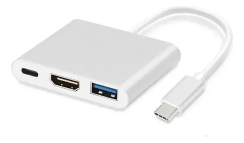 Adaptador Type-c 3 In 1 Usb-c Hdmi Usb 3.1 Para Macbook 12