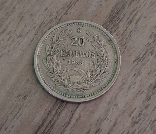 20 Centavos Año 1933