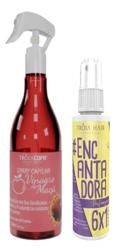 Vinagre De Maçã Spray + Perfume Capilar Encantadora Tróia