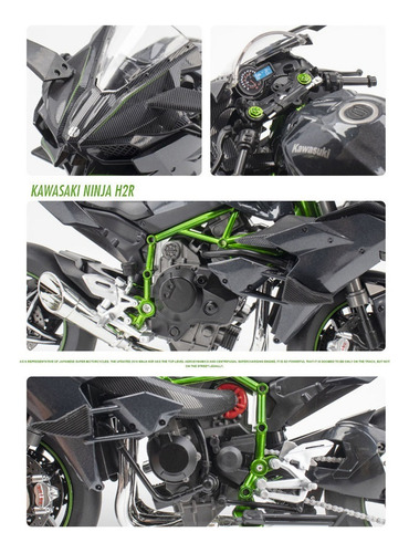 Kawasaki Ninja H2r Mini Modelo De Moto De Metal