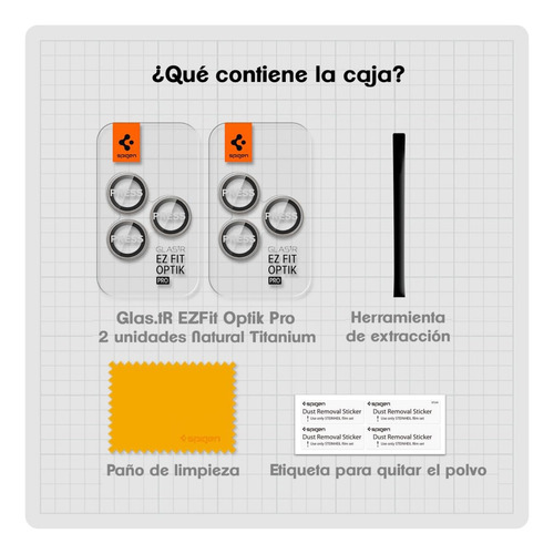 Templado Camara Para iPhone 14 Plus Pro Max Spigen Optik Pro