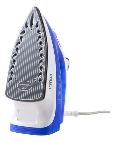Imusa, Blue Usa Gau- - Plancha De Vapor Con Suela De Cerám. Color Azul