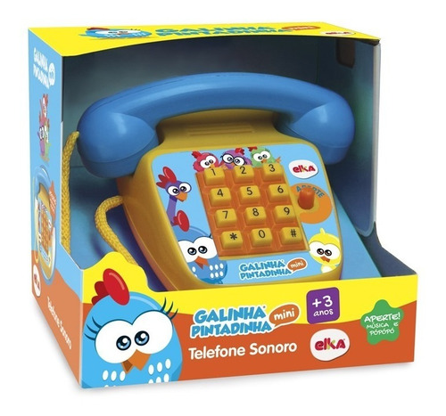 Imagem 2 de 2 de Telefone Sonoro Galinha Pintadinha Mini