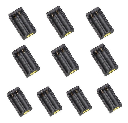 10pcs, 18650 Batería Recargable Doble Cargador Viaje Li-ion 