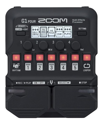 Zoom G1 Four Pedalera Multiefecto Para Guitarra Eléctrica