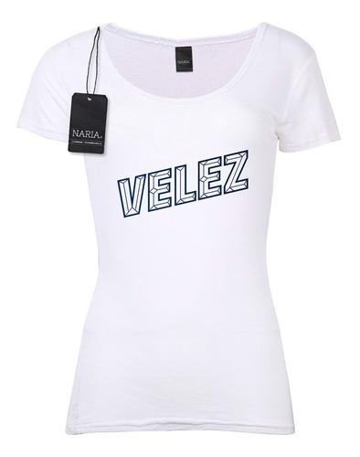 Remera Dama Velez Sarsfield Dibujo Art Logo - Devs1