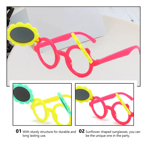 Gafas De Sol Con Forma De Concha De Girasol, Divertidas Gafa