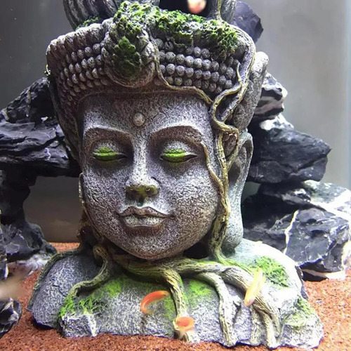 Decoración Del Acuario Estatua De Buda Adorno Del Acuario