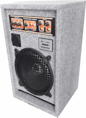 Amplificador De10 PuLG Para Karaoke  2 Ent  Micro Aux Pc Usb