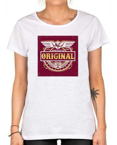 Remera De Mujer Handcrafted Original Authentic Garments