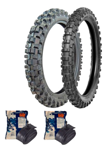 Par Cr300 90/90-18 + 2.75-18 + Câmaras P/ Titan/fan