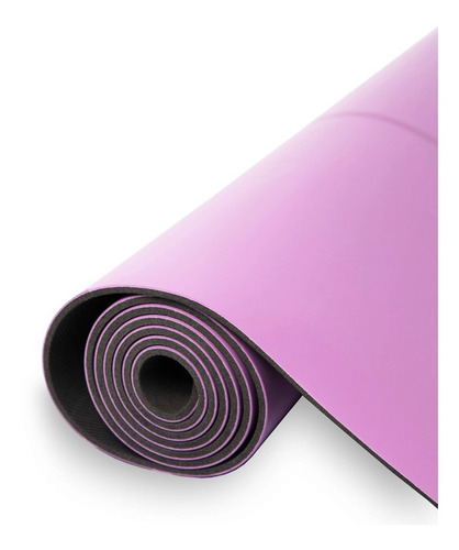 Mat Colchoneta Yoga Caucho Natural 4 Mm Guia De Posiciones