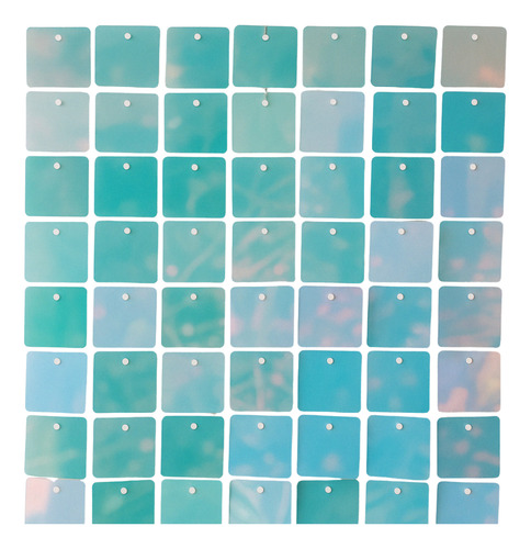 Lentejuela Cuadrada Iridiscente Shimmer Wall 1/2kg Celeste Iridiscente