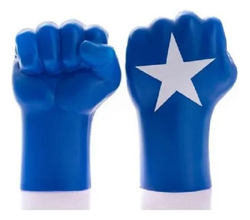 Kit C/ 2 Par De Luvas Gigantes Heroi Azul Capitão America