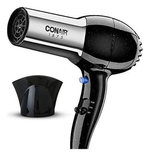 Secadora de cabello Conair 256N black y chrome