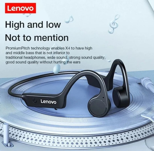 Imagen 2 de 6 de Audífonos De Conducción Ósea Lenovo X4 Nuevo Y 100% Original