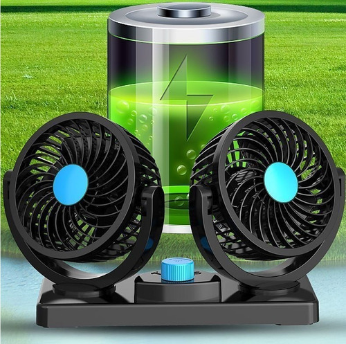 W Mini Ventilador Automotriz 24v Camión Doble Autobús Coche