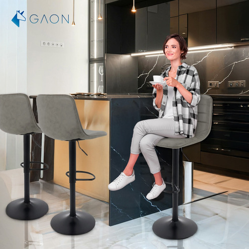 Banco Para Bar Y Barra De Cocina Giratoria Con Reposapies