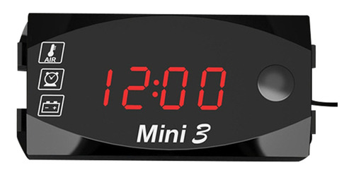 Reloj Voltímetro Digital+medidor Coche En Tiempo Barco Marin