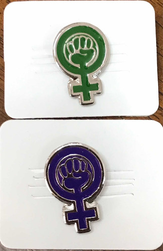 Imagen 9 de 10 de Pin Feminista ( Poder Femenino ) Feminismo Pin Morado