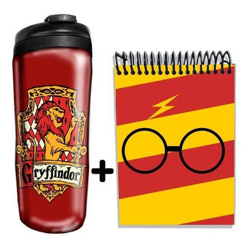 Kit Copo Harry Potter Grifinória Gryffindor Filme