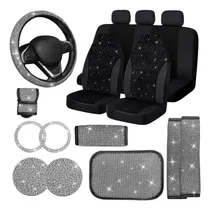Comprar Fundas Brillantes Asientos Auto Accesorios Diamantes Volante