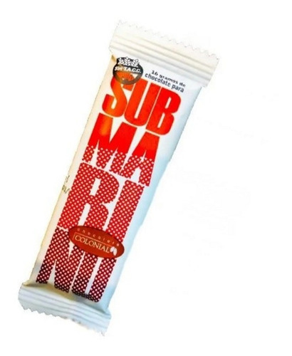 Barrita De Chocolate Para Submarino Colonial 16 Grs X 50u