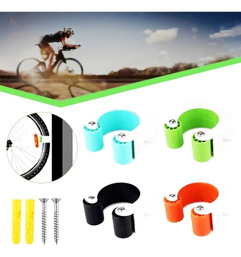 Par Soporte Pared Para Bicicleta Tipo Clip Color Color Naranja