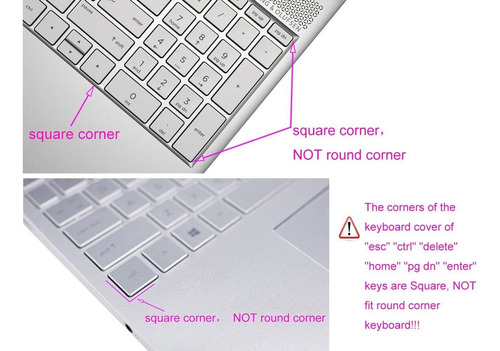 Funda De Silicona Para Teclado Hp Pavilion X360 | Rosa
